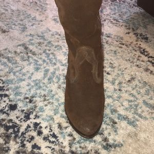 Frye western wedge boot